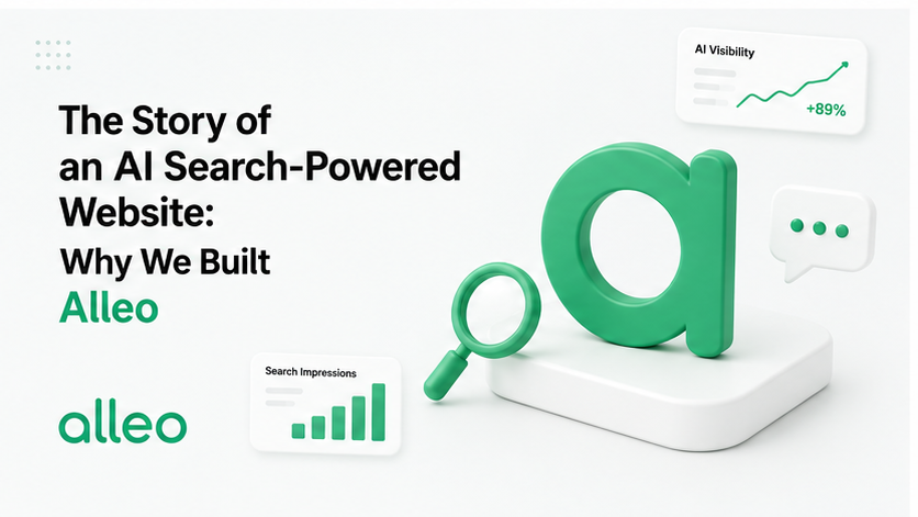How a Site Ranked in AI Search With Zero Ad Spend: Why We Built Alleo hero image